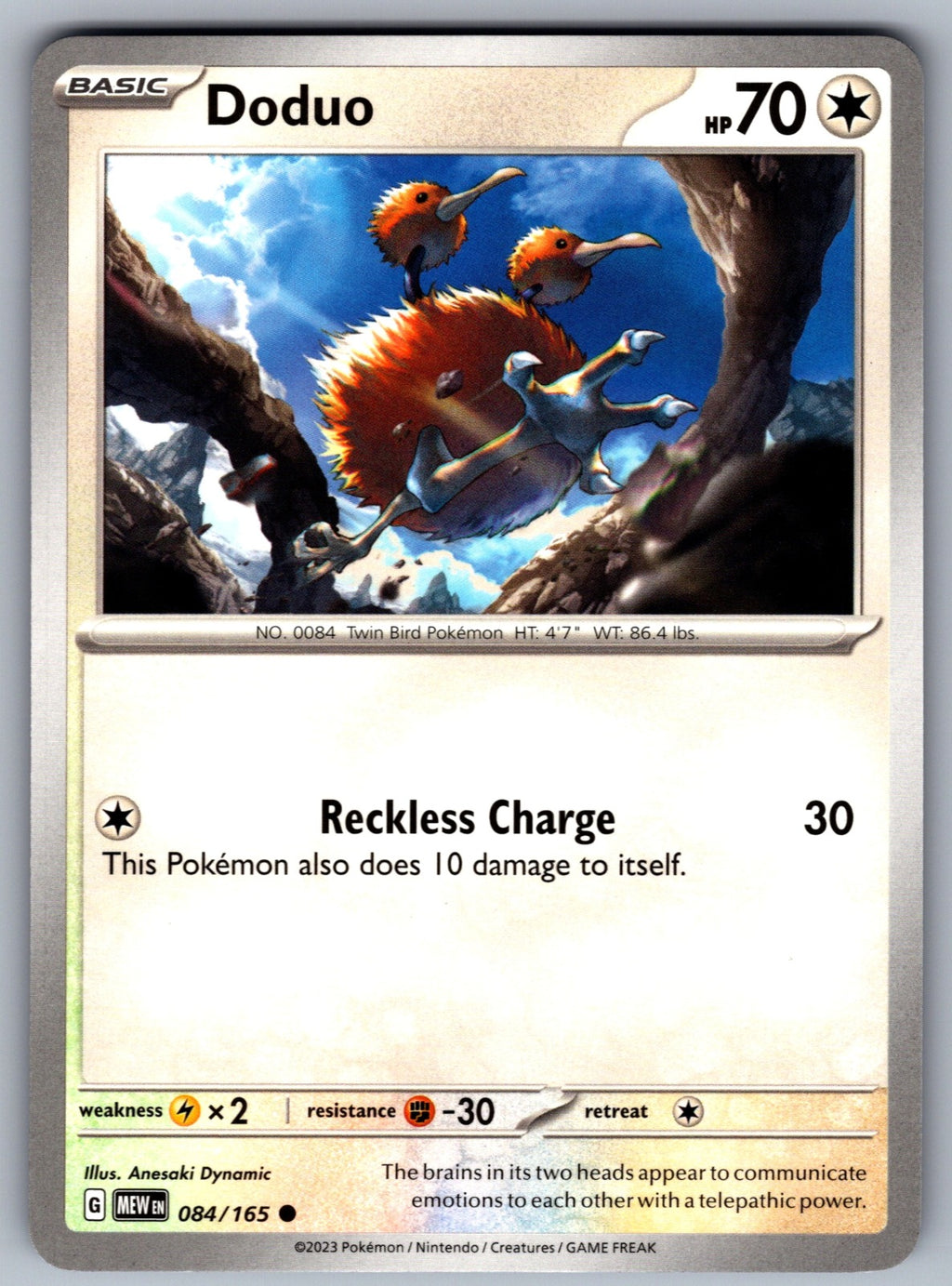 Doduo Common SV: Scarlet & Violet 151 084/165 NM 2023
