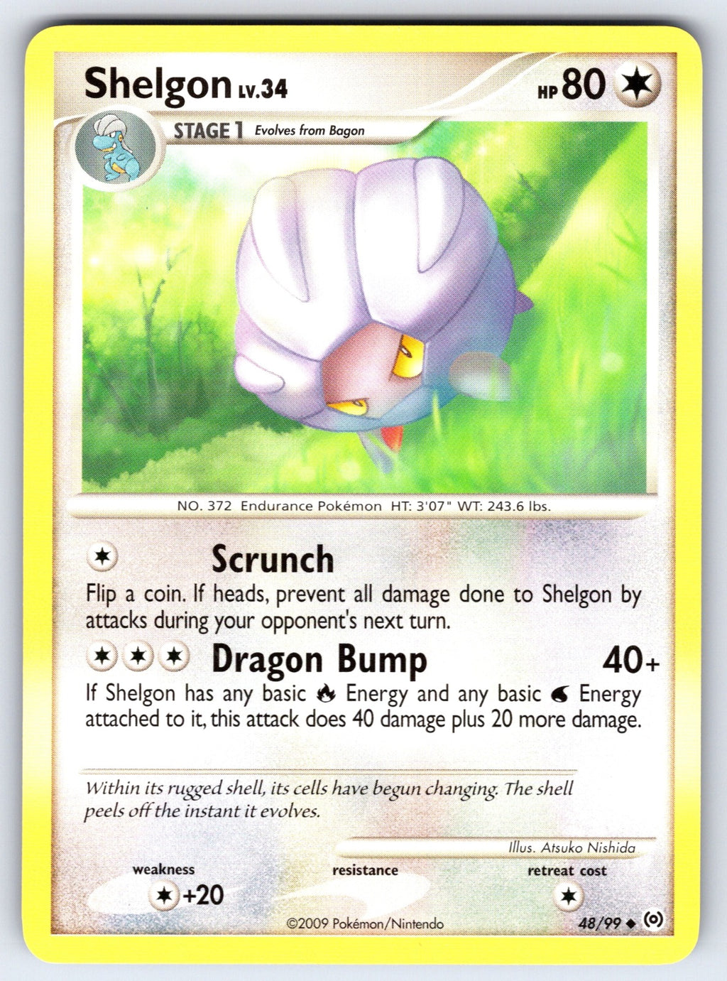 Shelgon Uncommon Arceus 48/99 LP 2009