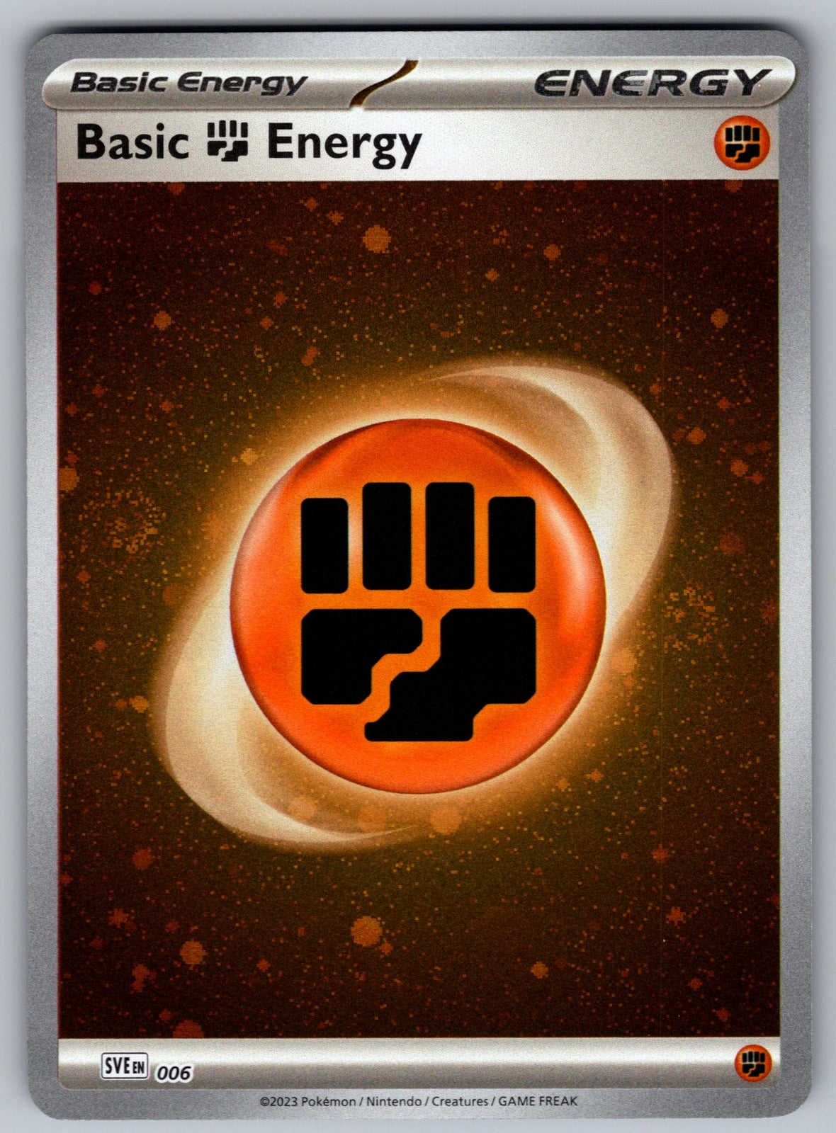 Basic Fighting Energy (Cosmos Holo) Holo Common SVE: Scarlet & Violet Energies 