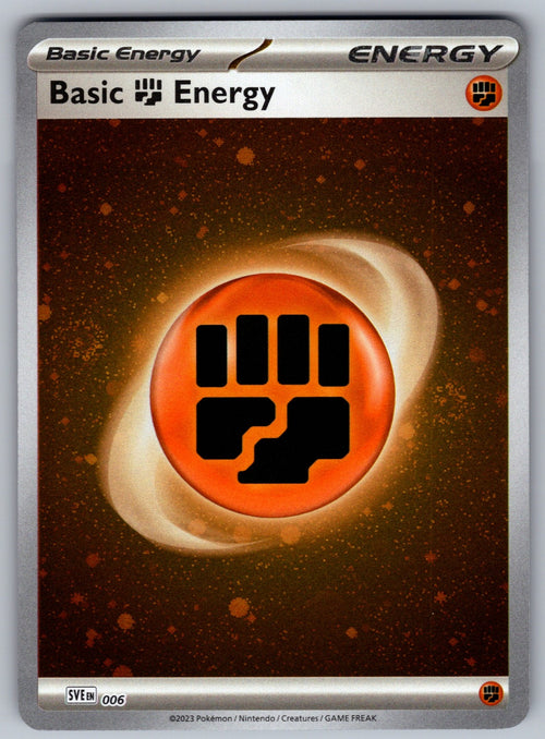 Basic Fighting Energy (Cosmos Holo) Holo Common SVE: Scarlet & Violet Energies 
