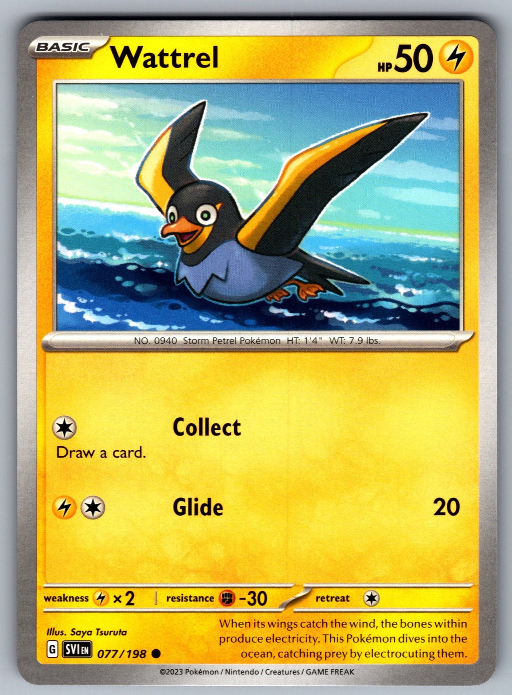 Wattrel Common SV01: Scarlet & Violet Base Set 077/198 NM 2023