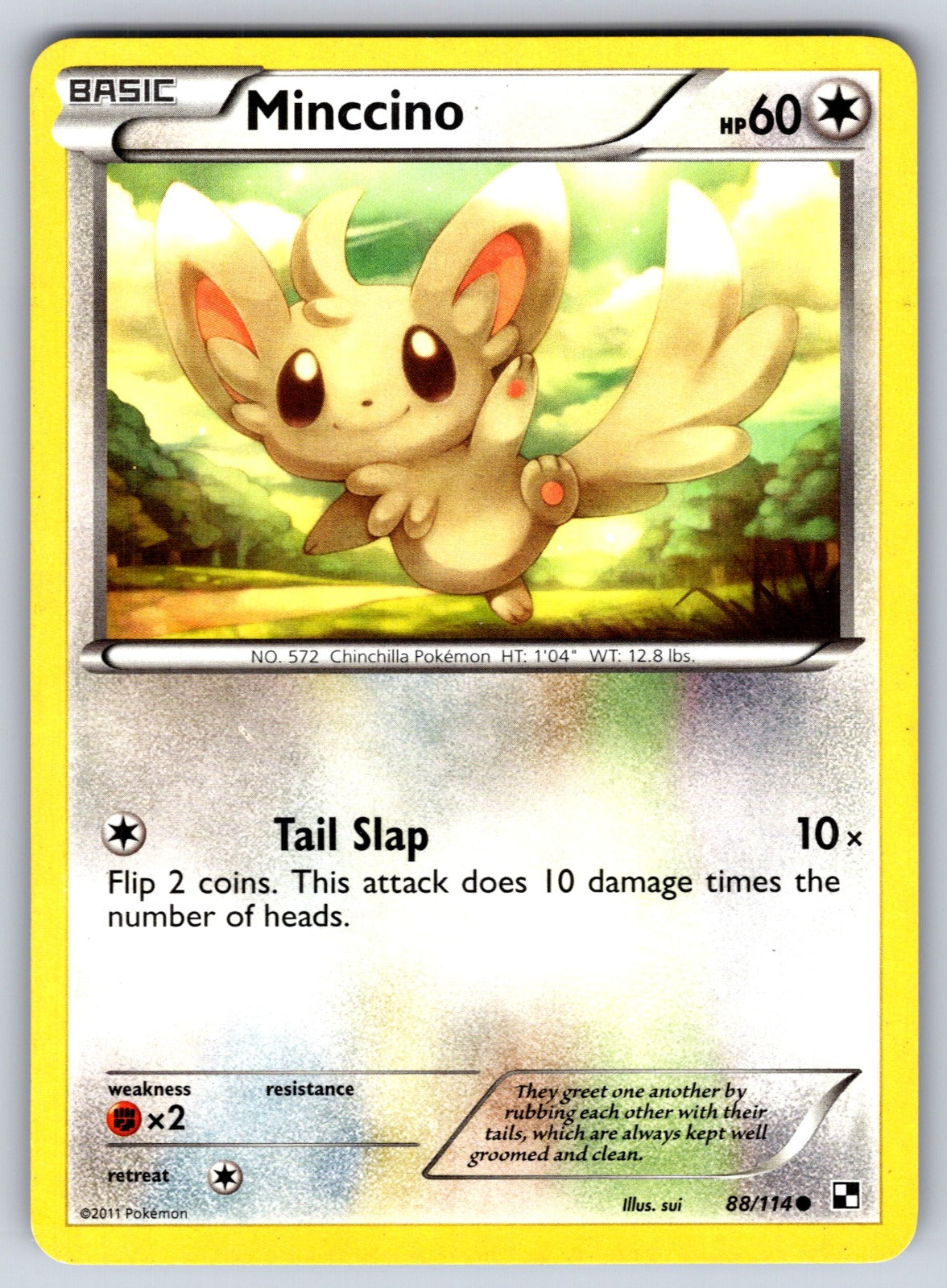 Minccino Common Black and White 88/114 LP 2011