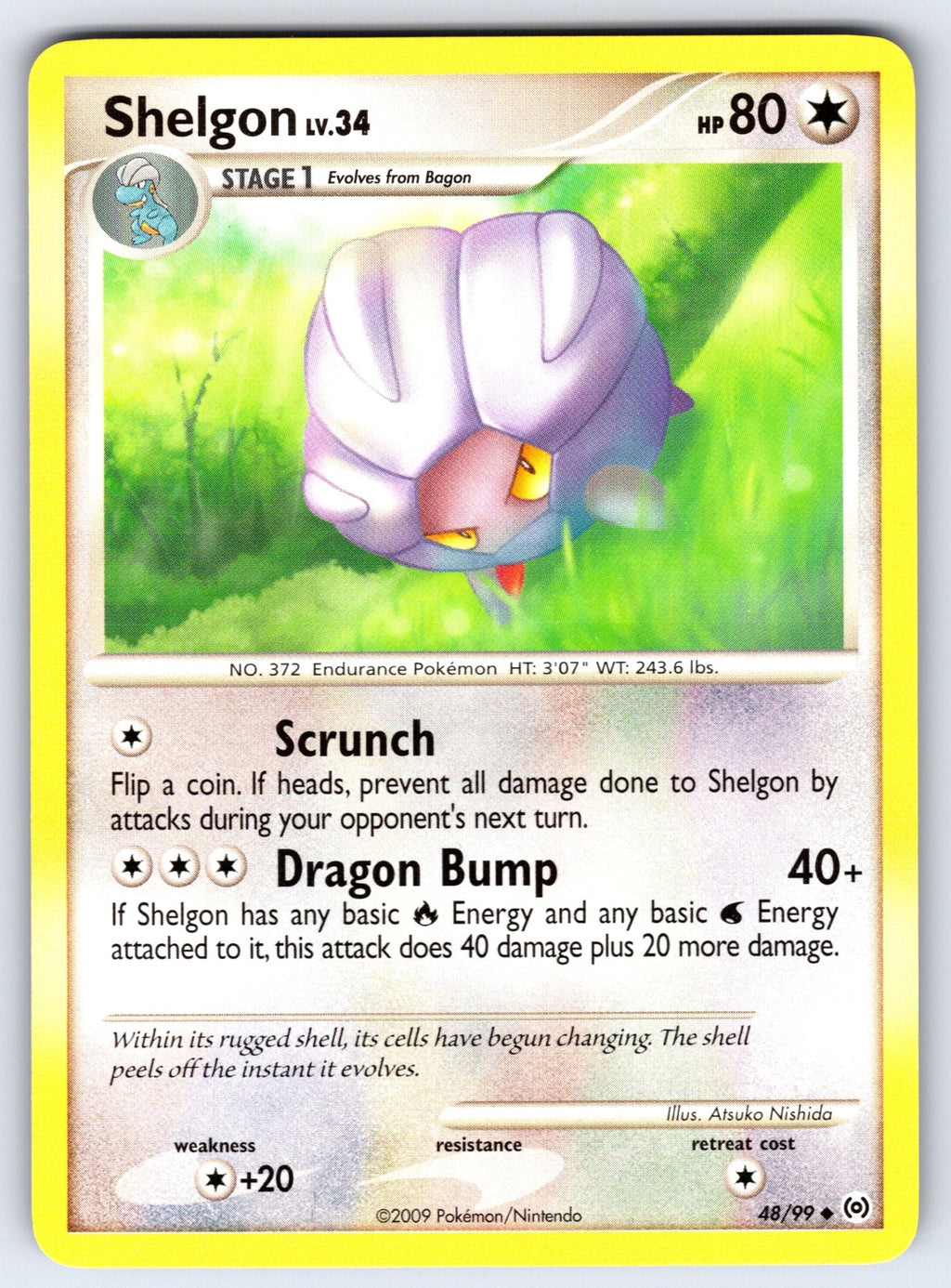 Shelgon Uncommon Arceus 48/99 LP 2009