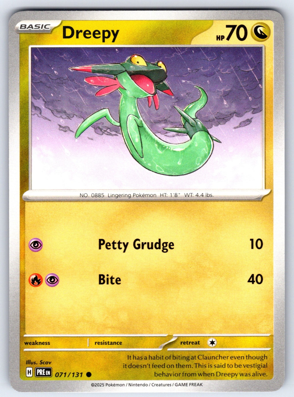 Dreepy Common SV: Prismatic Evolutions 071/131 NM 2025