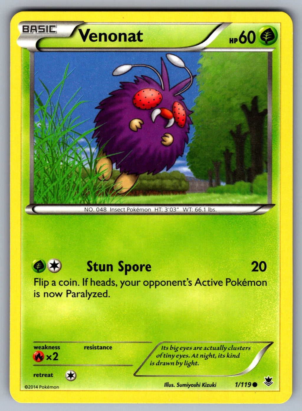 Venonat Common XY - Phantom Forces 1/119 LP 2014