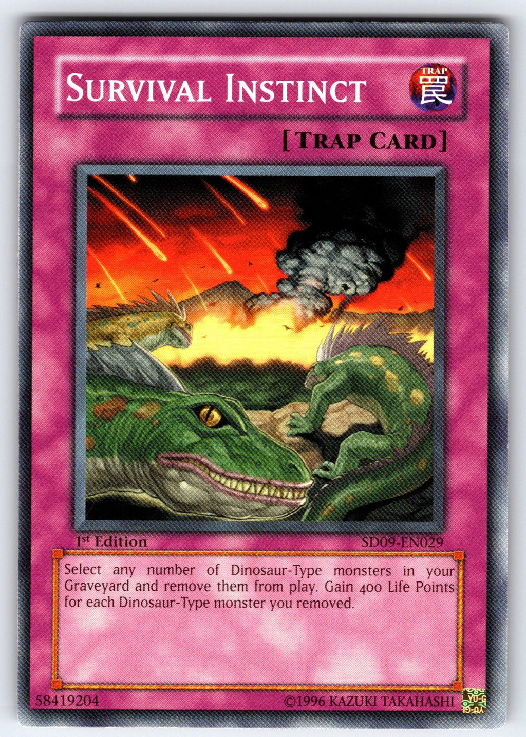 Survival Instinct 1st Edition Common Speed Duel GX: Midterm Destruction SGX4-ENC