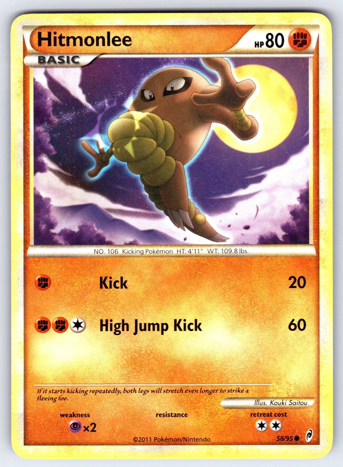 Hitmonlee Common Call of Legends 58/95 LP 2011