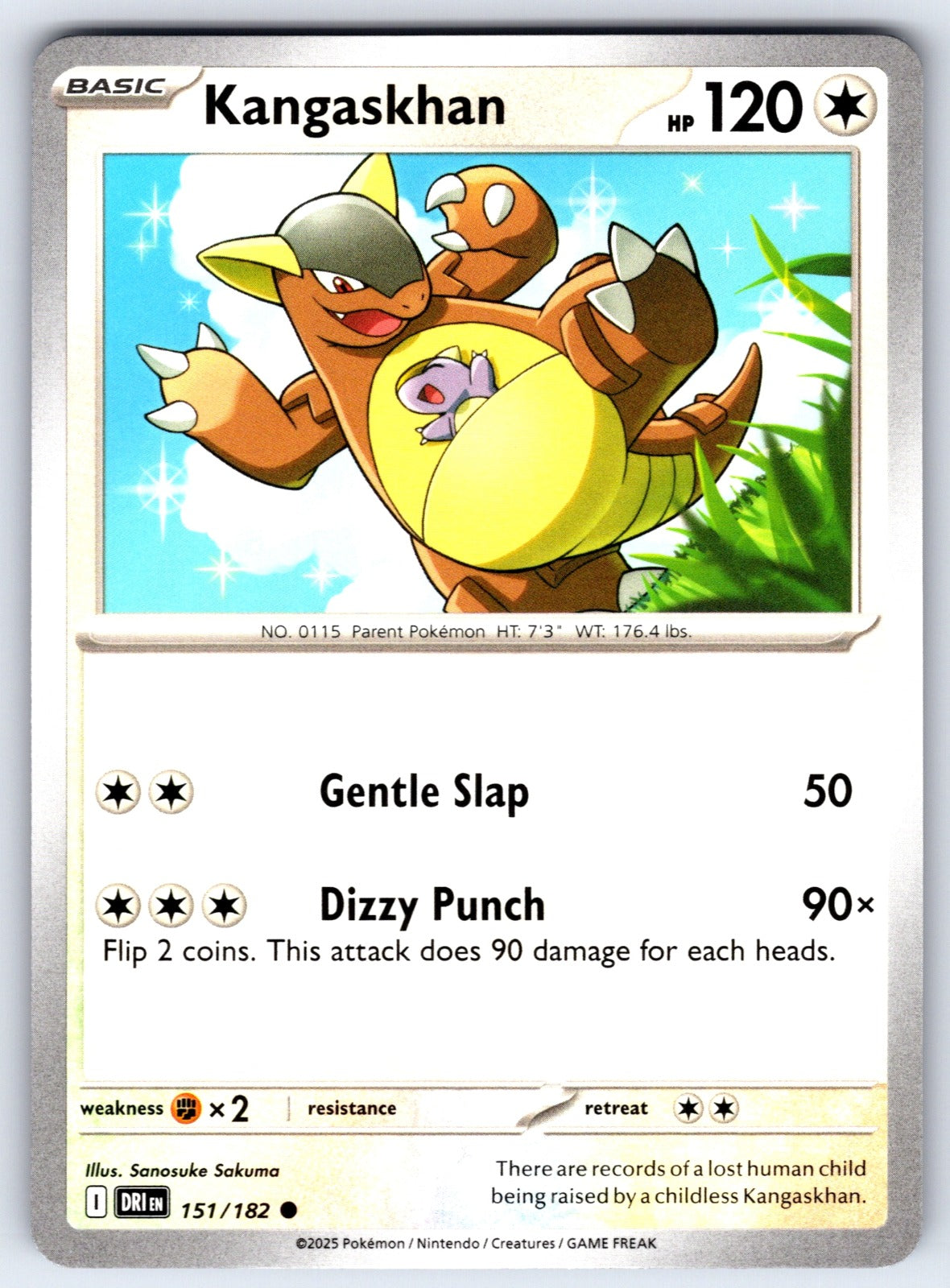 Kangaskhan Common SV10: Destined Rivals 151/182 NM 2025