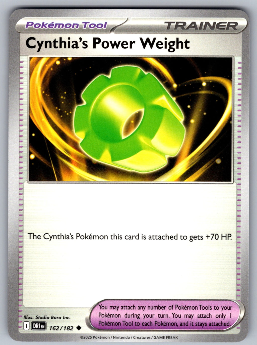 Cynthia's Power Weight Uncommon SV10: Destined Rivals 162/182 NM 2025
