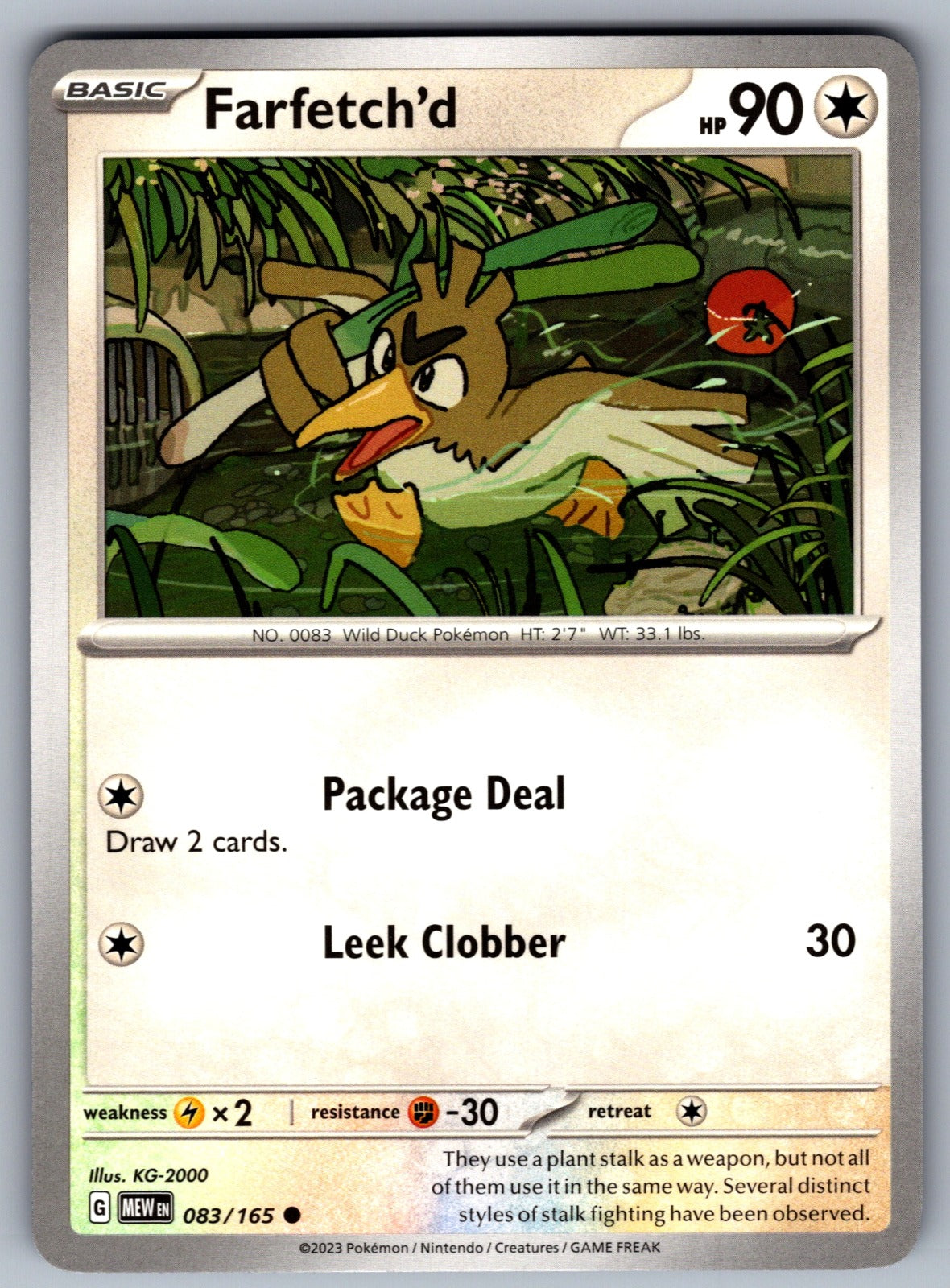 Farfetch'd Common SV: Scarlet & Violet 151 083/165 NM 2023