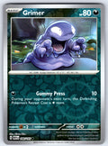 Grimer Reverse Holo Common SV: Scarlet & Violet 151 088/165 NM 2023