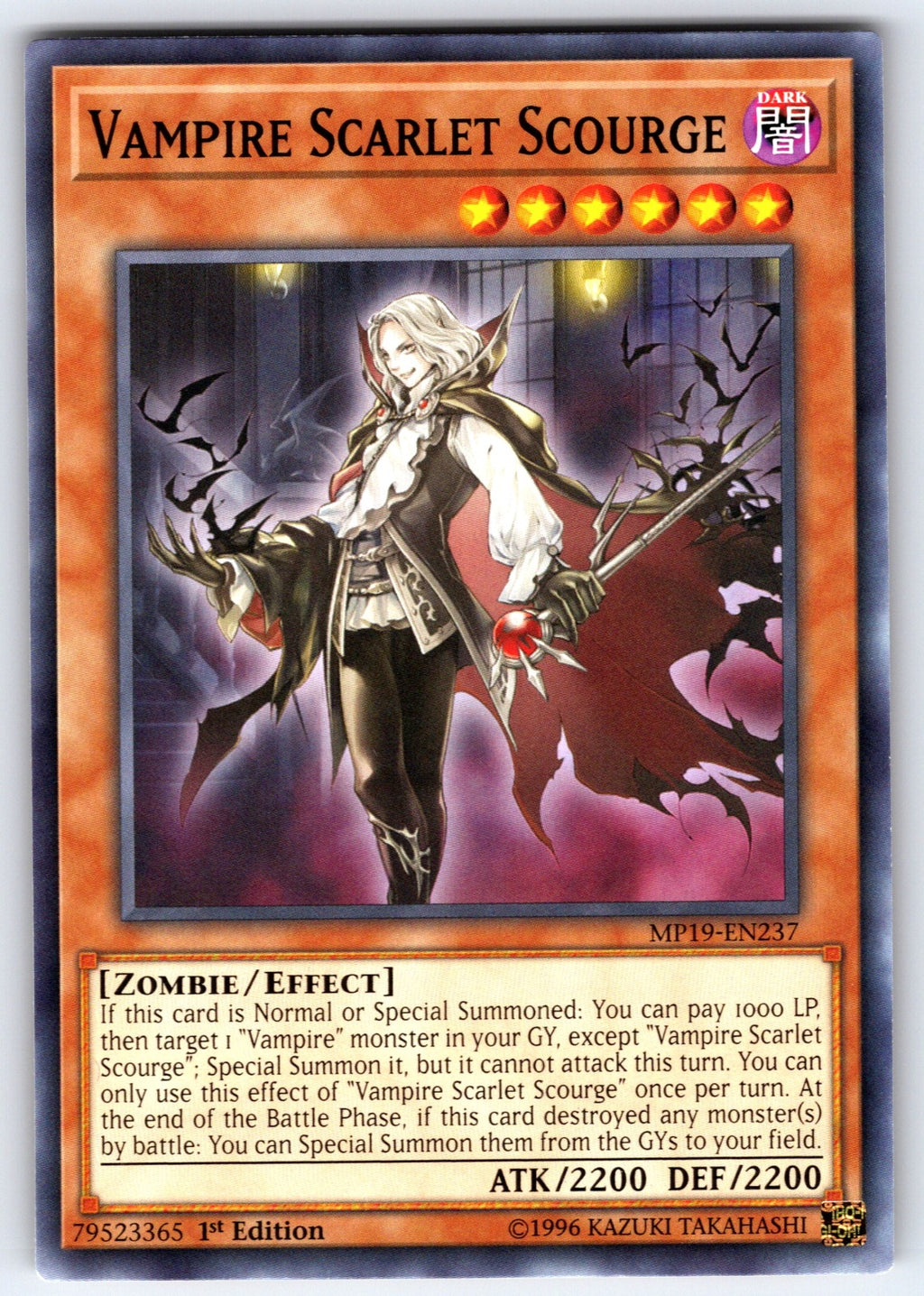 Vampire Scarlet Scourge Unlimited Common 2019 Gold Sarcophagus Tin Mega Pack MP1