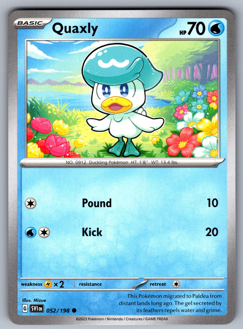 Quaxly Common SV01: Scarlet & Violet Base Set 052/198 NM 2023