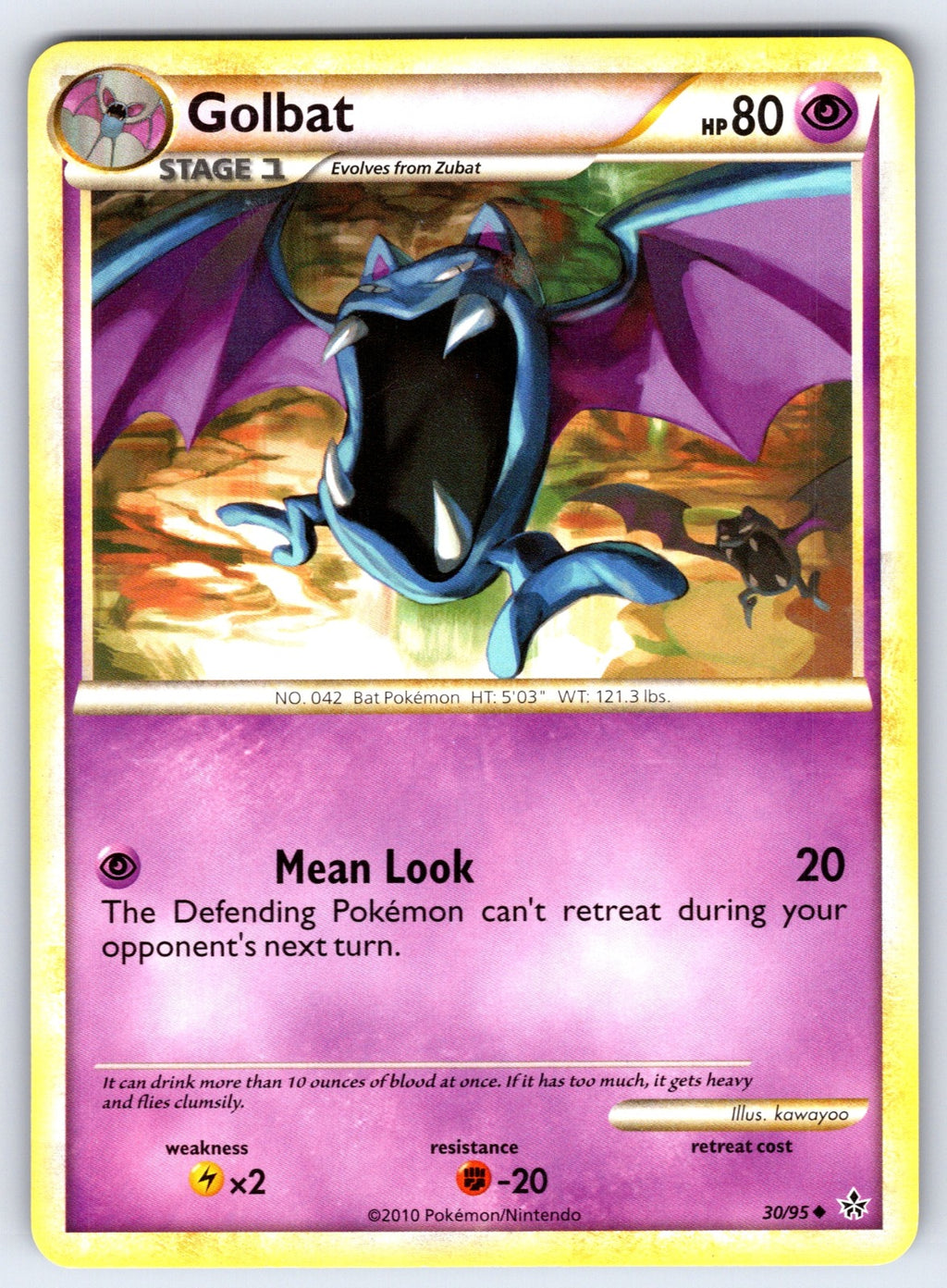 Golbat Uncommon Unleashed 30/95 LP 2010