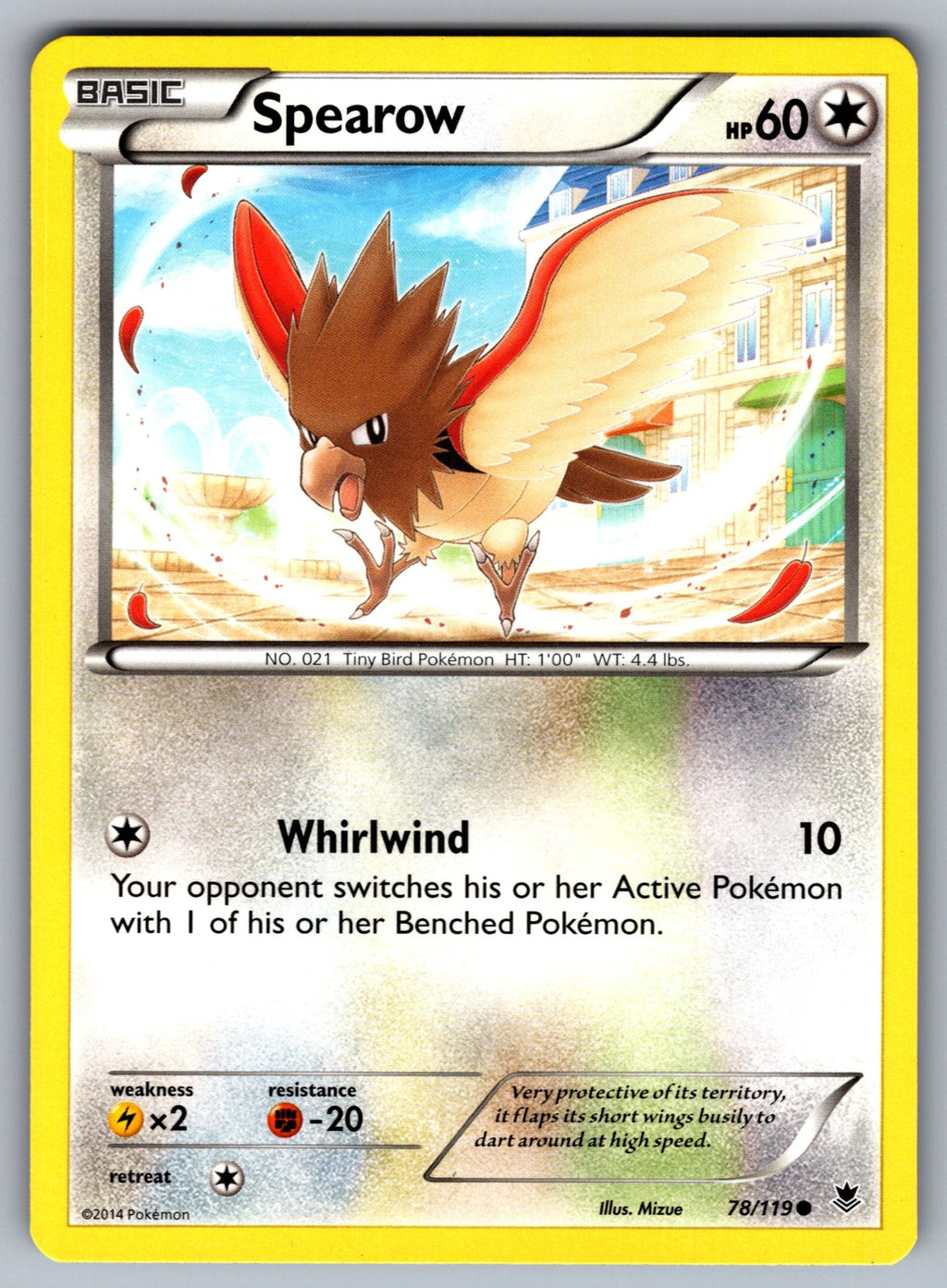 Spearow Common XY - Phantom Forces 78/119 LP 2014