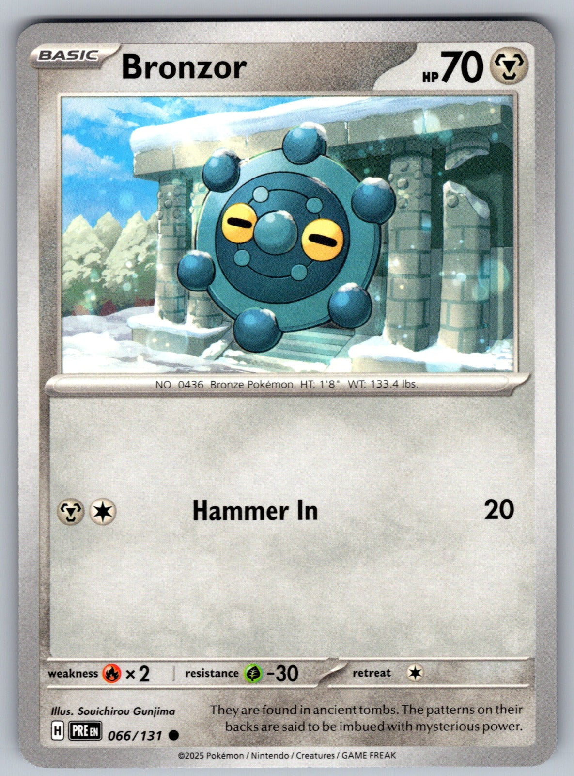 Bronzor Common SV: Prismatic Evolutions 066/131 NM 2025