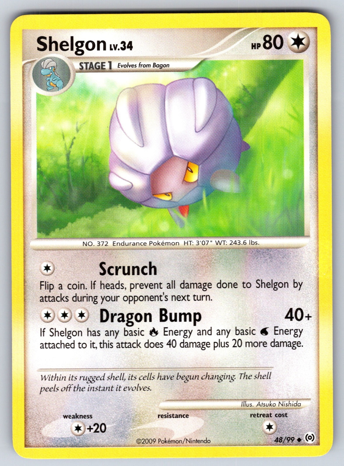 Shelgon Uncommon Arceus 48/99 LP 2009