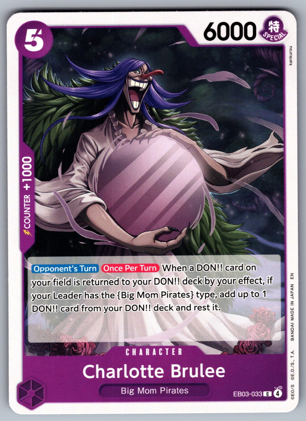 Charlotte Brulee C Extra Booster: One Piece Heroines Edition EB03-033 NM 2026