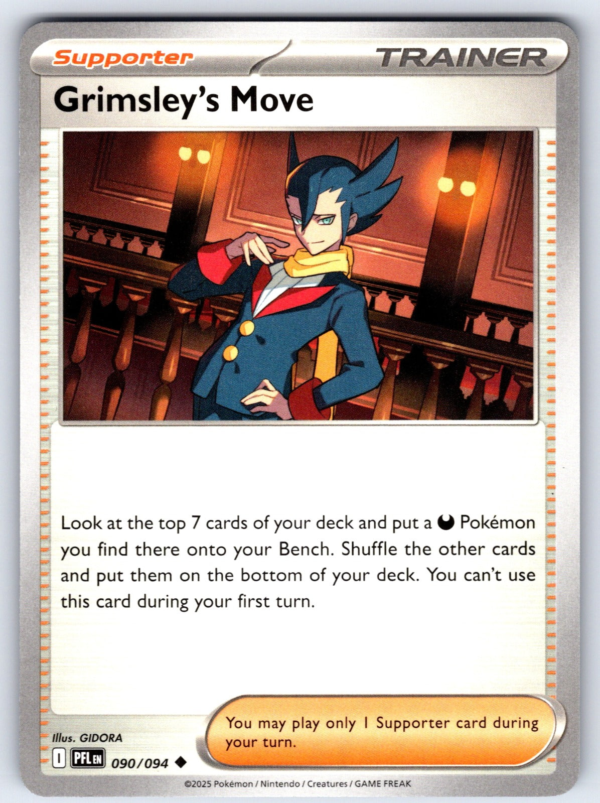 Grimsley's Move Uncommon ME02: Phantasmal Flames 090/094 NM 2025