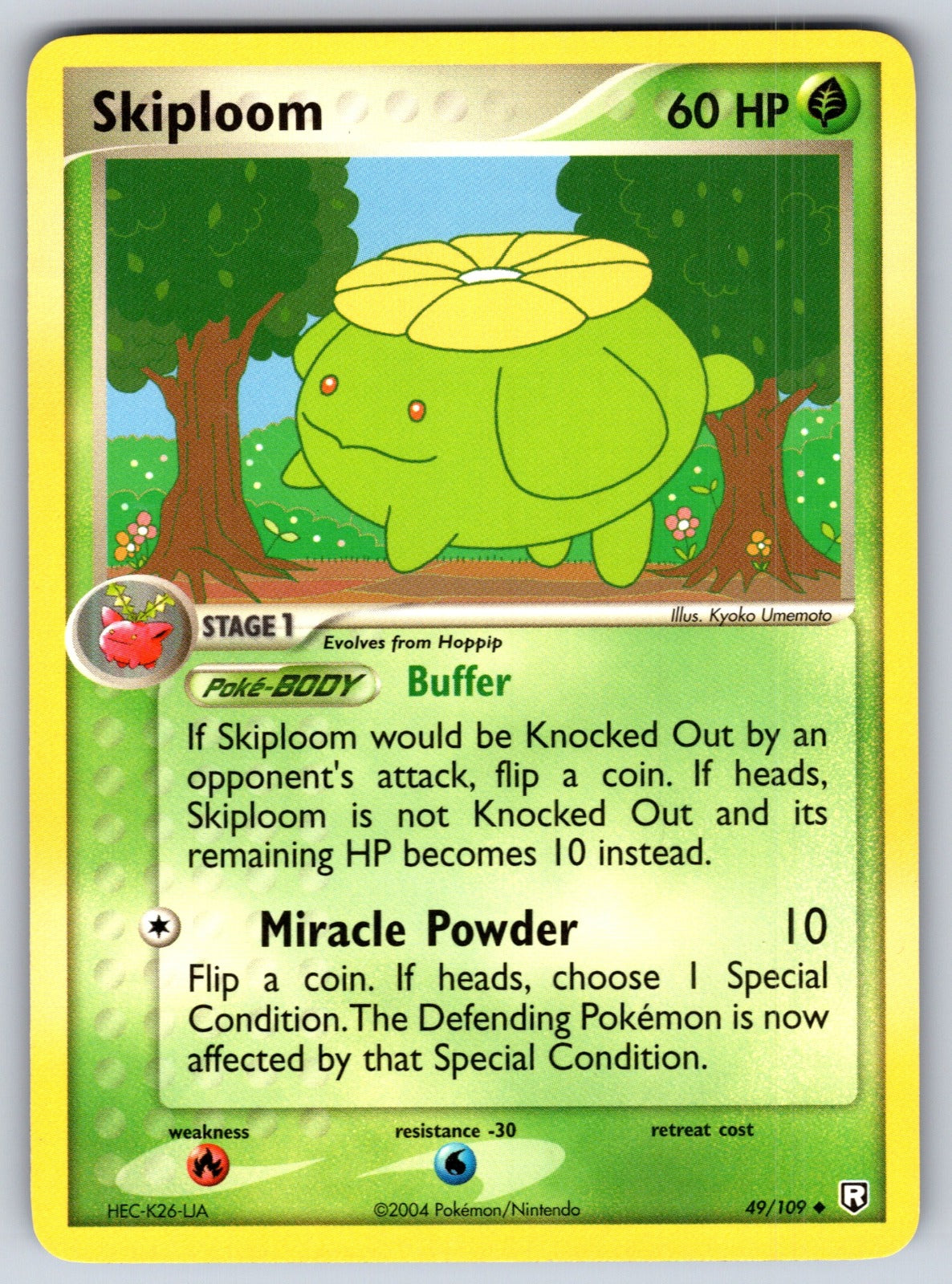 Skiploom Uncommon Team Rocket Returns 49/109 LP 2004