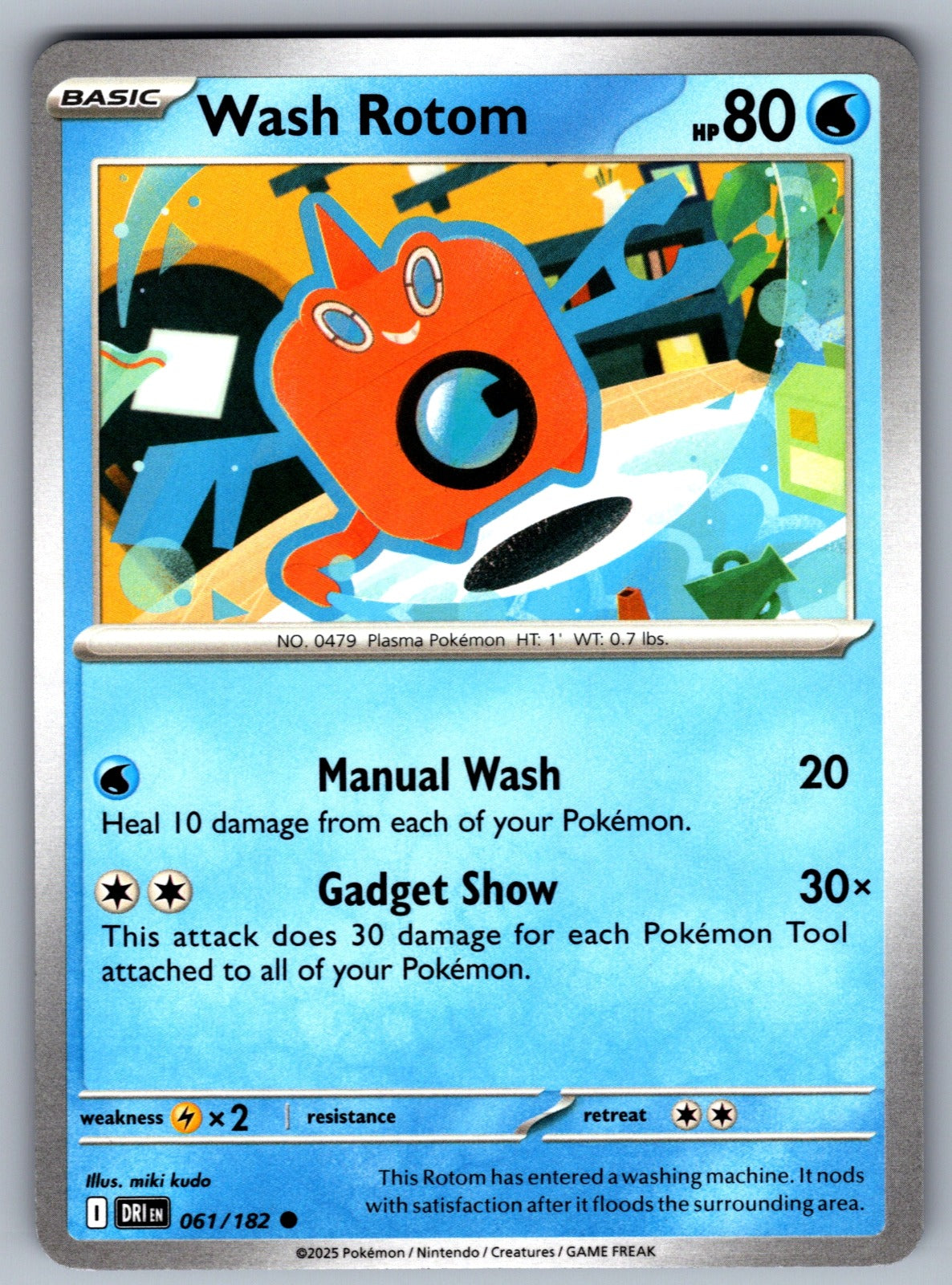 Wash Rotom Common SV10: Destined Rivals 061/182 NM 2025