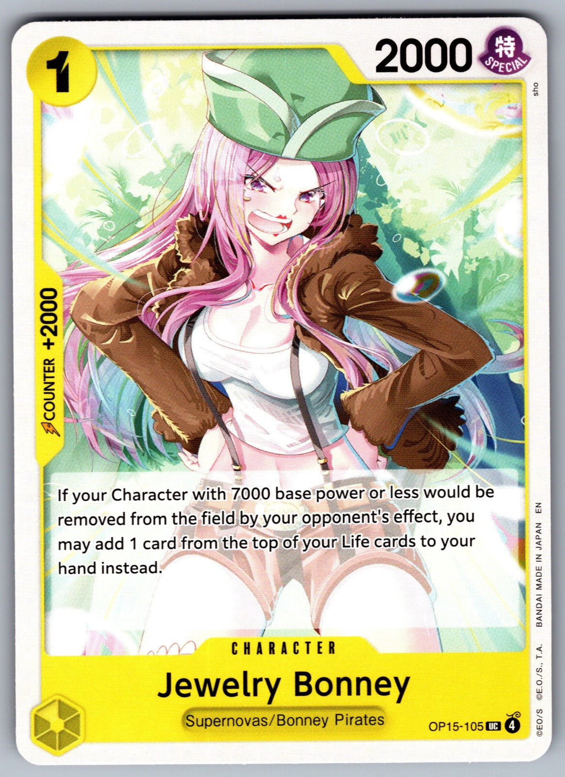 Jewelry Bonney () UC Adventure on Kami's Island OP15-105 NM 2026