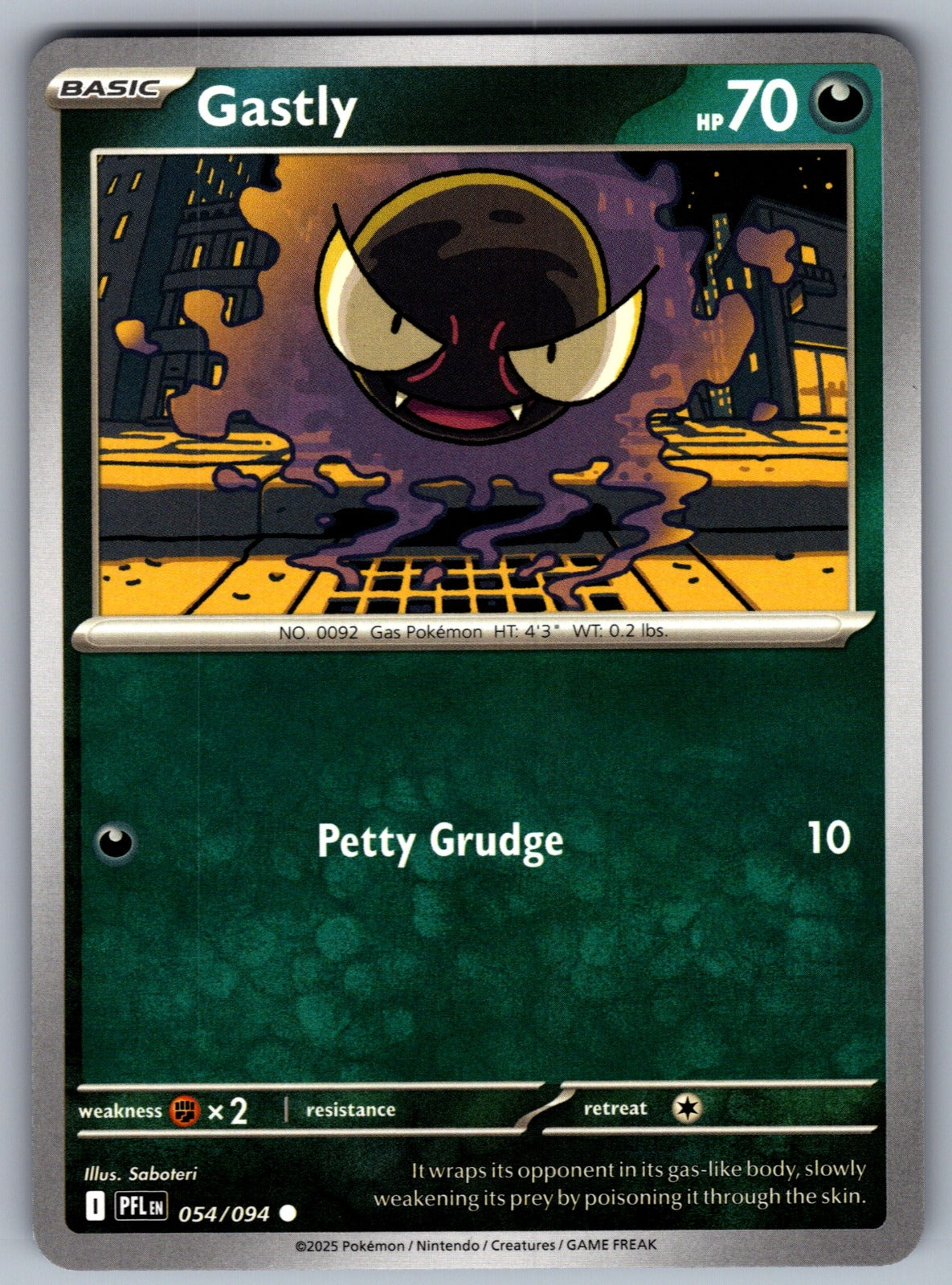 Gastly Common ME02: Phantasmal Flames 054/094 NM 2025