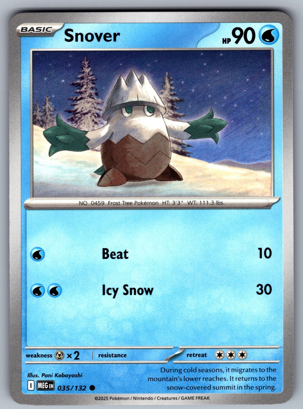 Snover Common ME01: Mega Evolution 035/132 NM 2025