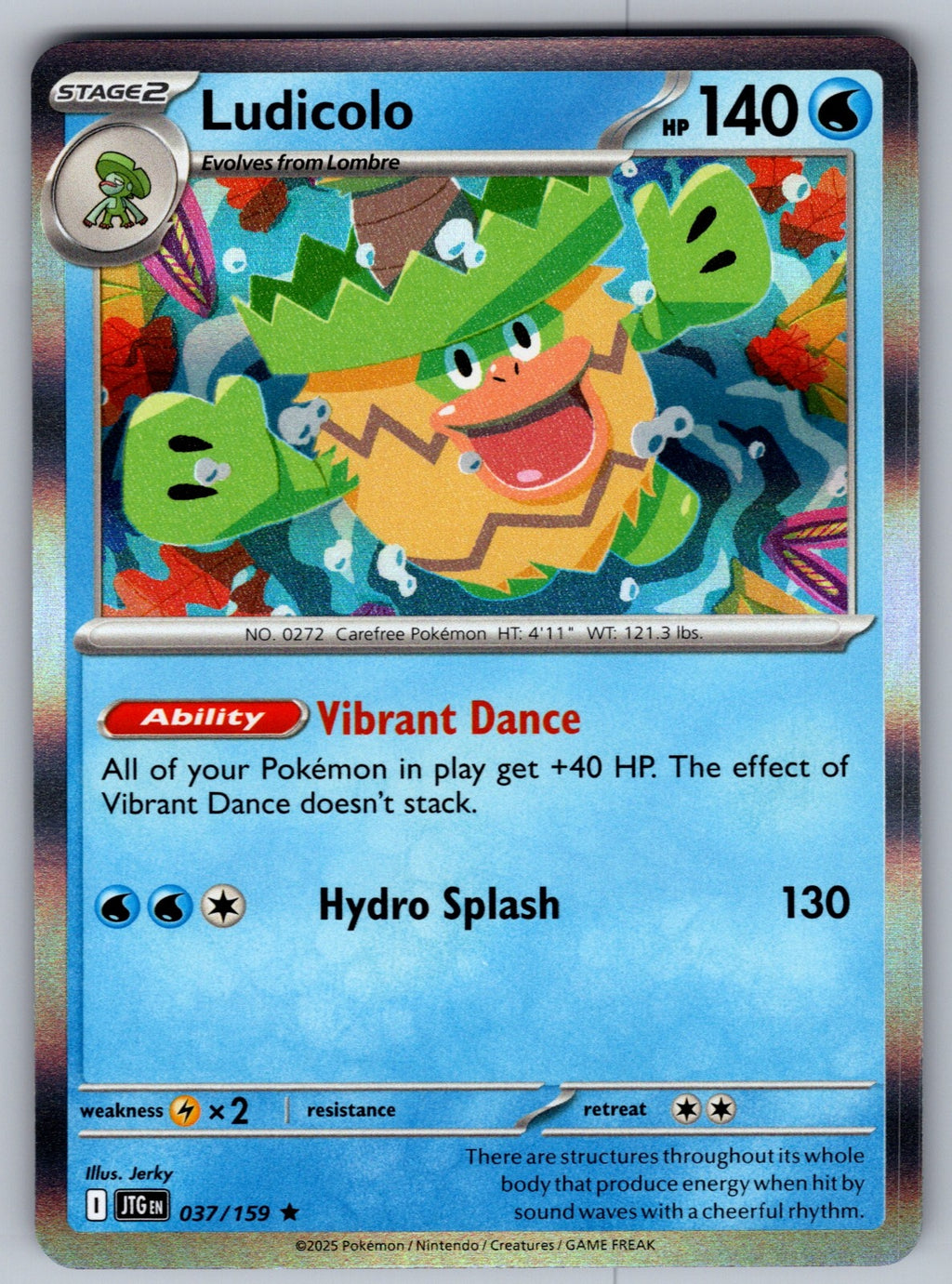 Ludicolo Holo Rare SV09: Journey Together 037/159 NM 2025