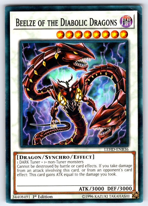 Beelze of the Diabolic Dragons 1st Edition Common Legendary Hero Decks LEHD-ENB3