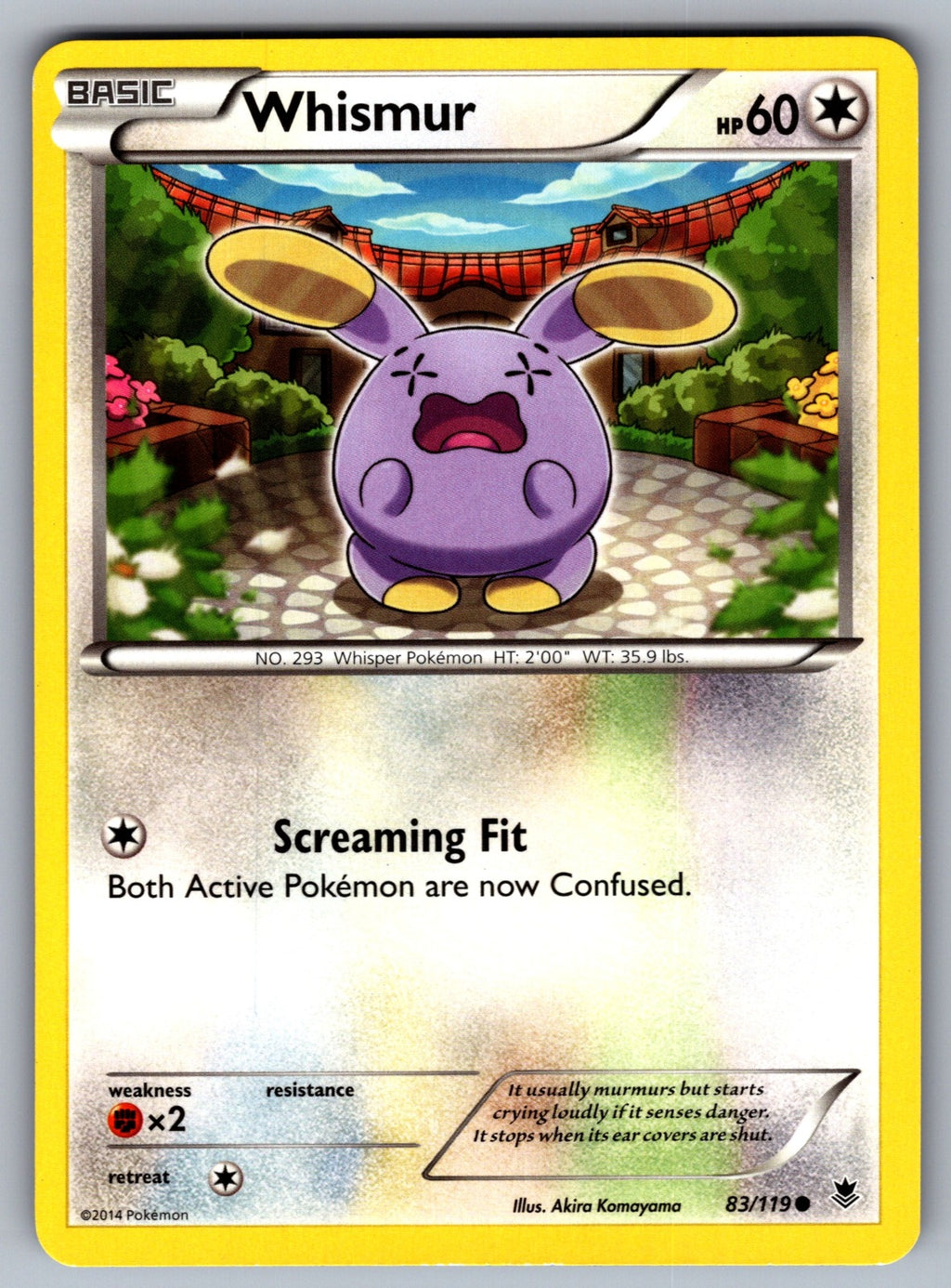 Whismur Common XY - Phantom Forces 83/119 LP 2014