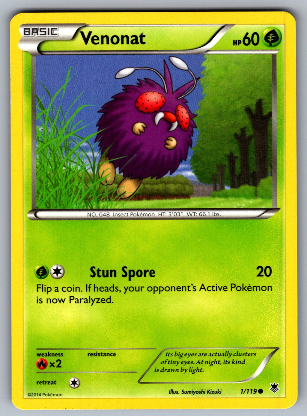 Venonat Common XY - Phantom Forces 1/119 LP 2014