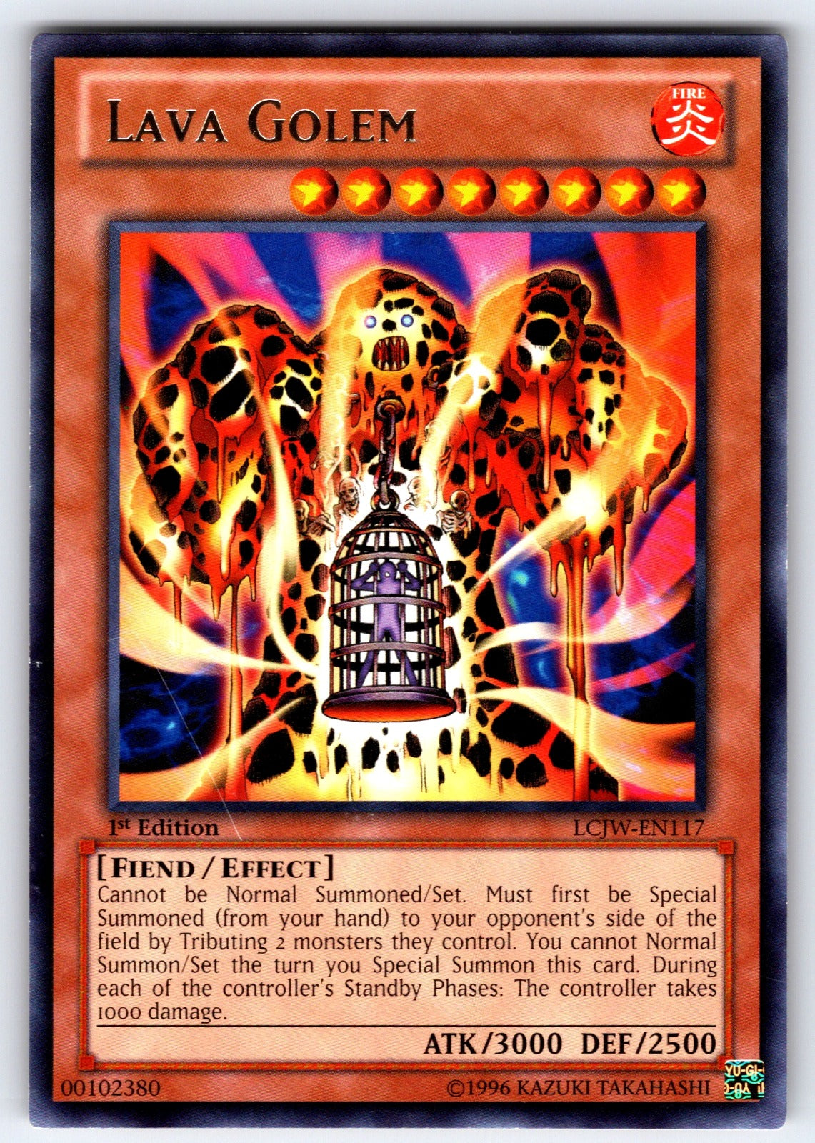 Lava Golem 1st Edition Rare Legendary Collection 4: Joey's World LCJW-EN117 NM 2