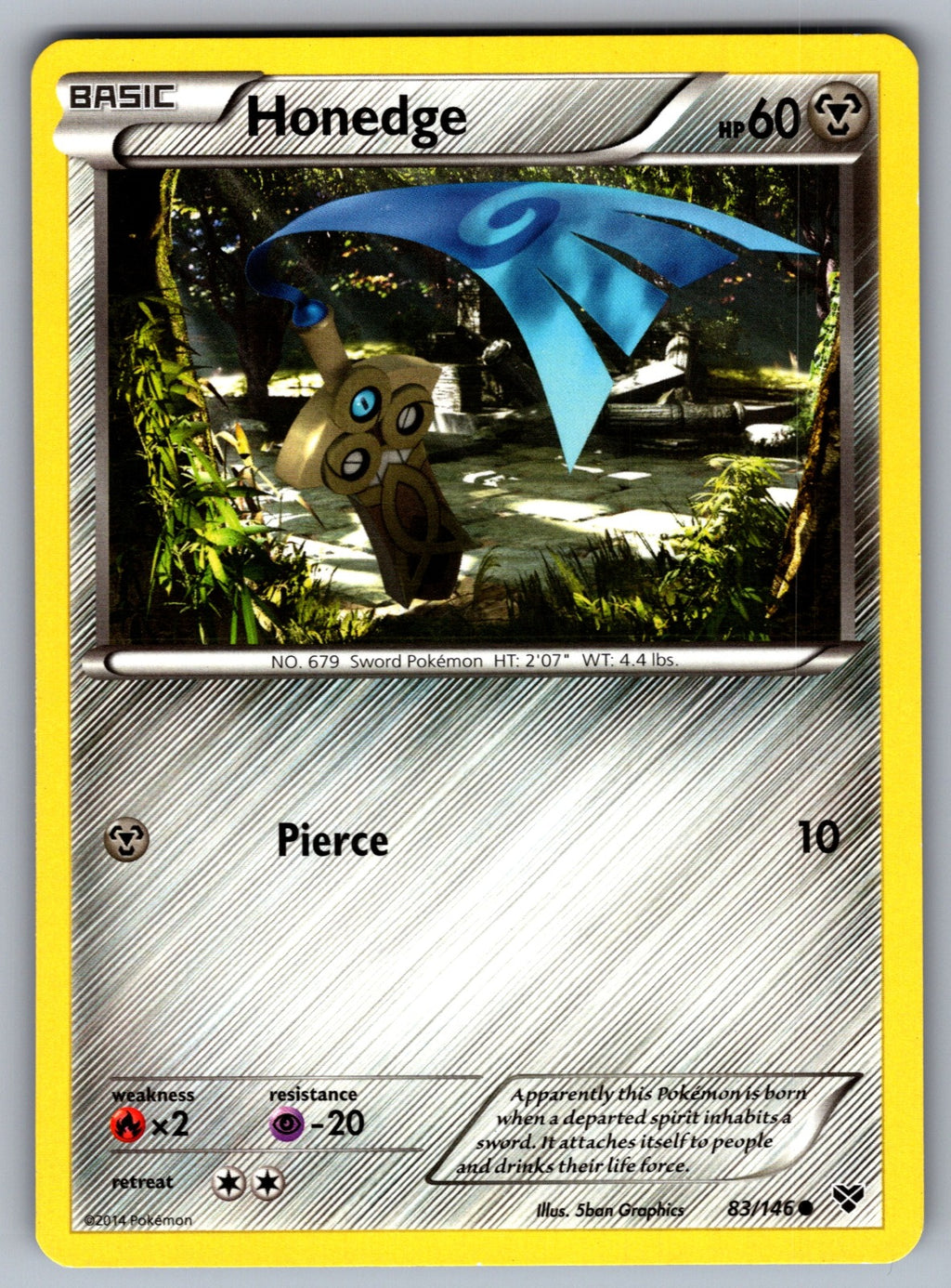 Honedge Common XY Base Set 83/146 LP 2014