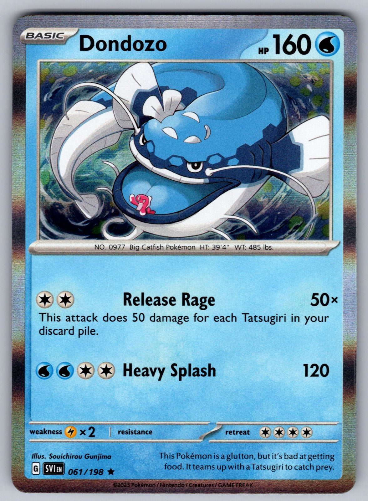 Dondozo Holo Rare SV01: Scarlet & Violet Base Set 061/198 NM 2023