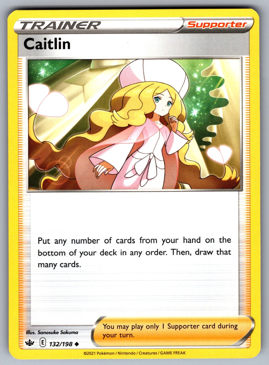 Caitlin Uncommon SWSH06: Chilling Reign 132/198 NM 2021