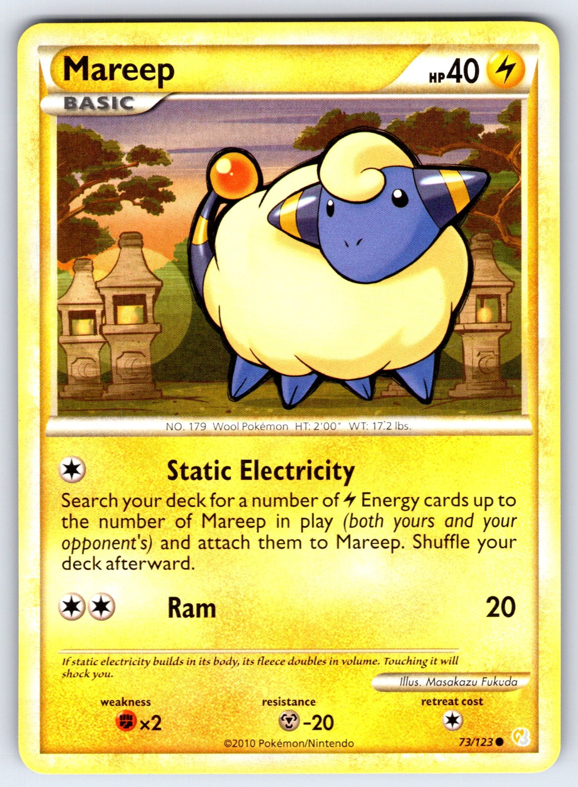 Mareep Common HeartGold SoulSilver 73/123 LP 2010