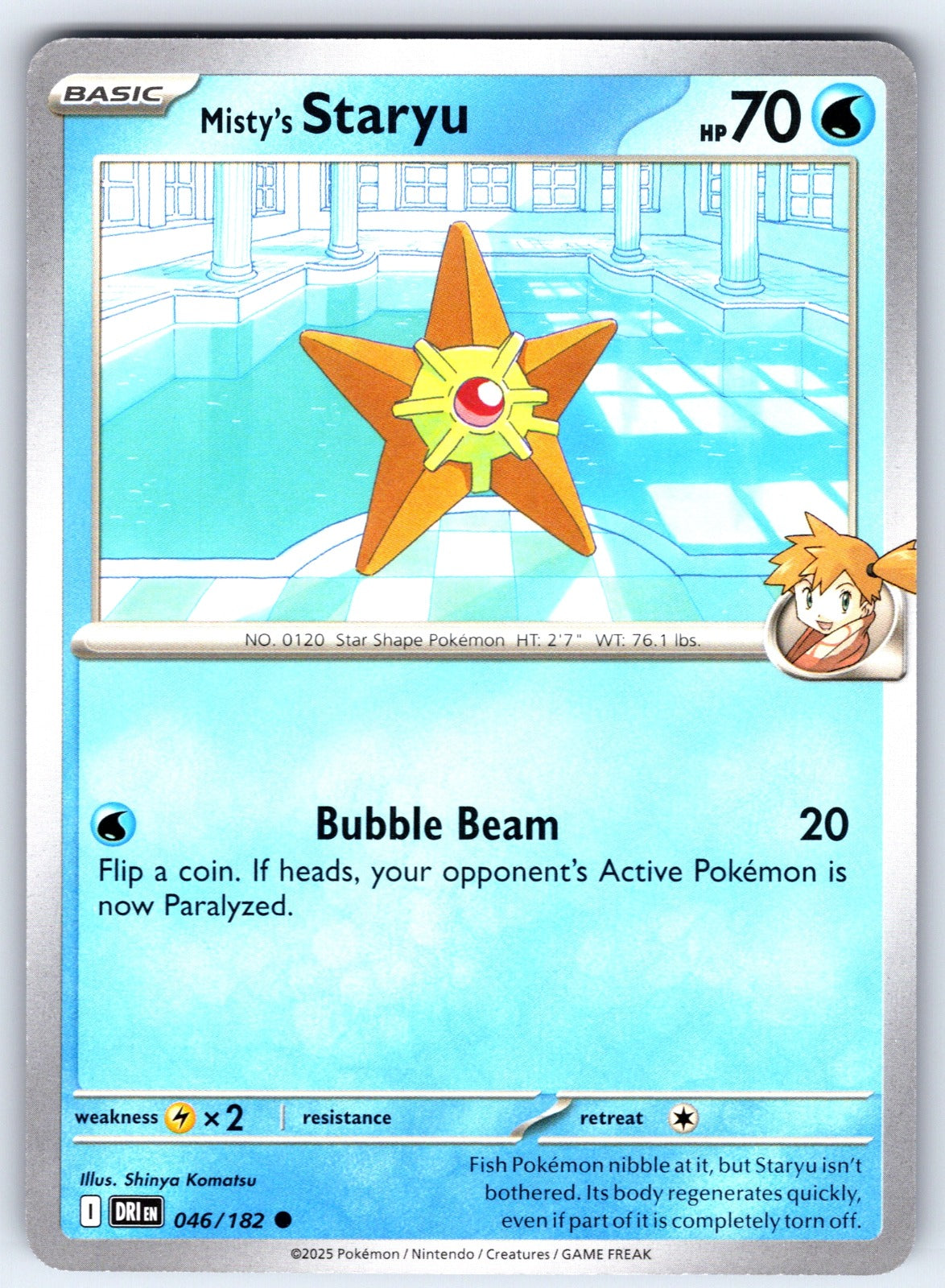 Misty's Staryu Common SV10: Destined Rivals 046/182 NM 2025