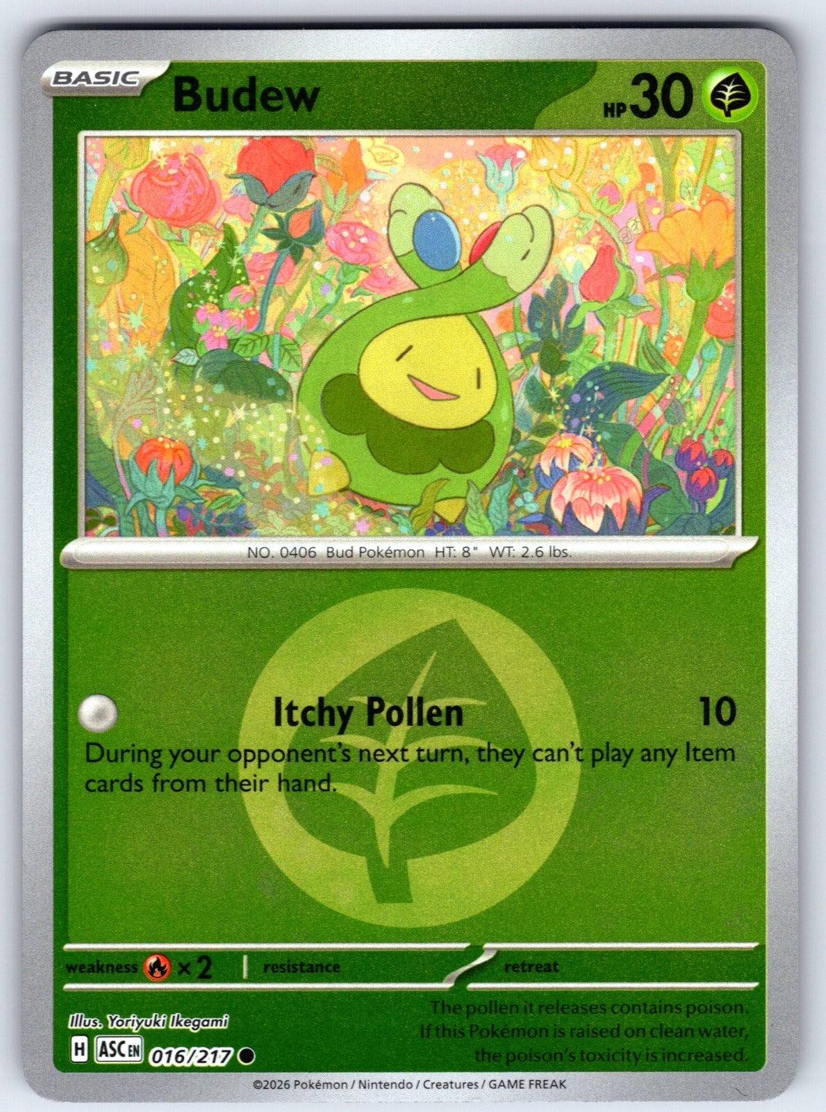 Budew - (Energy Symbol Pattern) Reverse Holo Common ME: Ascended Heroes 016/217 