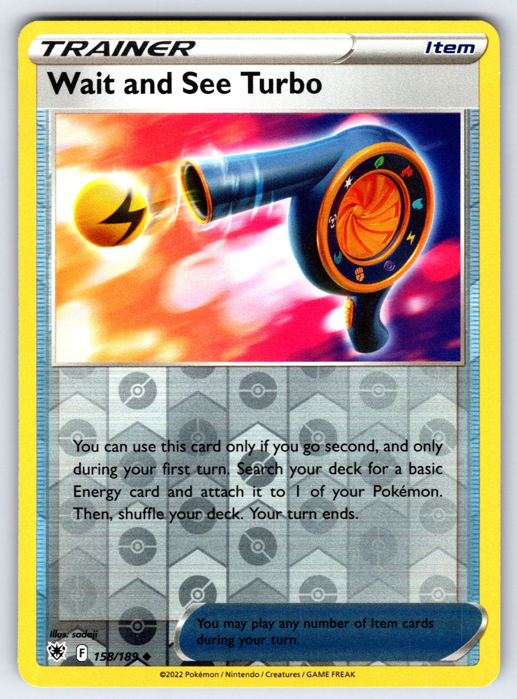 Wait and See Turbo Reverse Holo Uncommon SWSH10: Astral Radiance 158/189 NM 2022