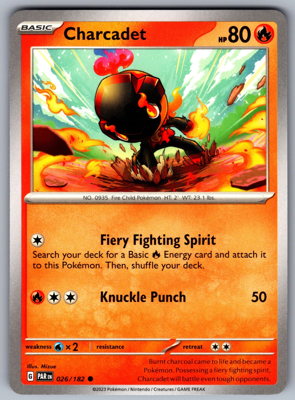 Charcadet Common SV04: Paradox Rift 026/182 NM 2023