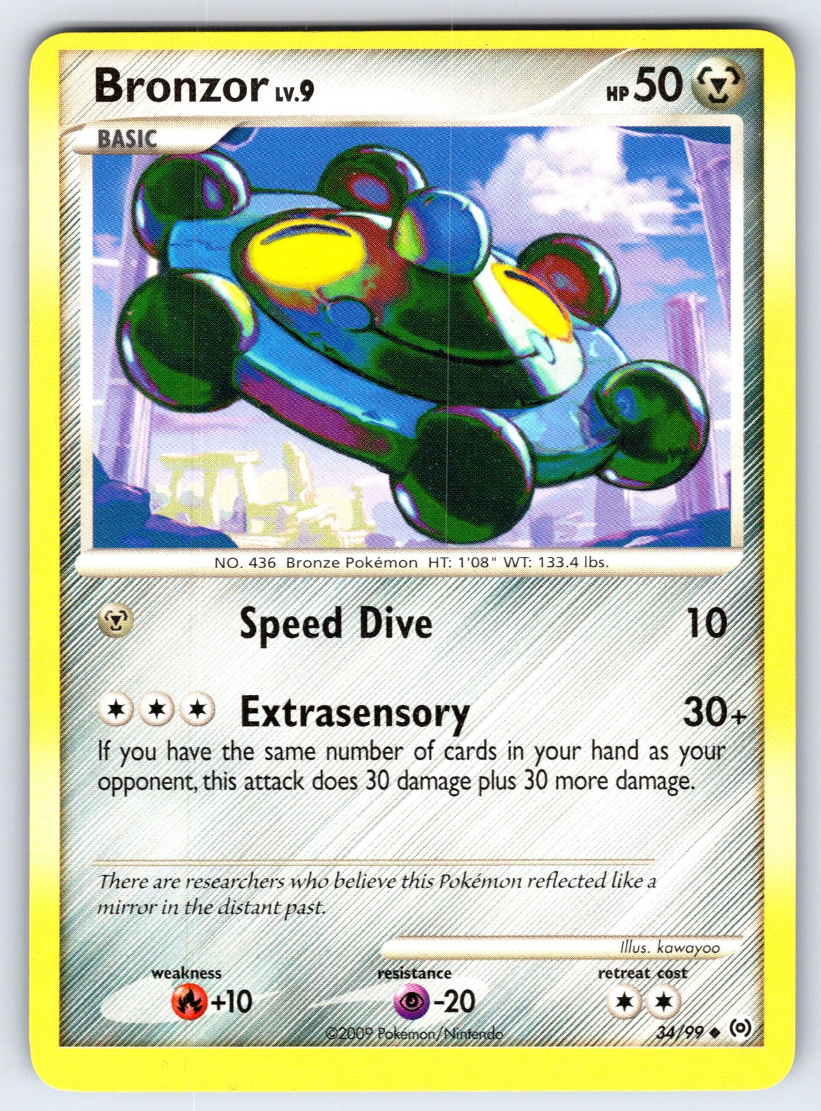 Bronzor (34) Uncommon Arceus 34/99 LP 2009