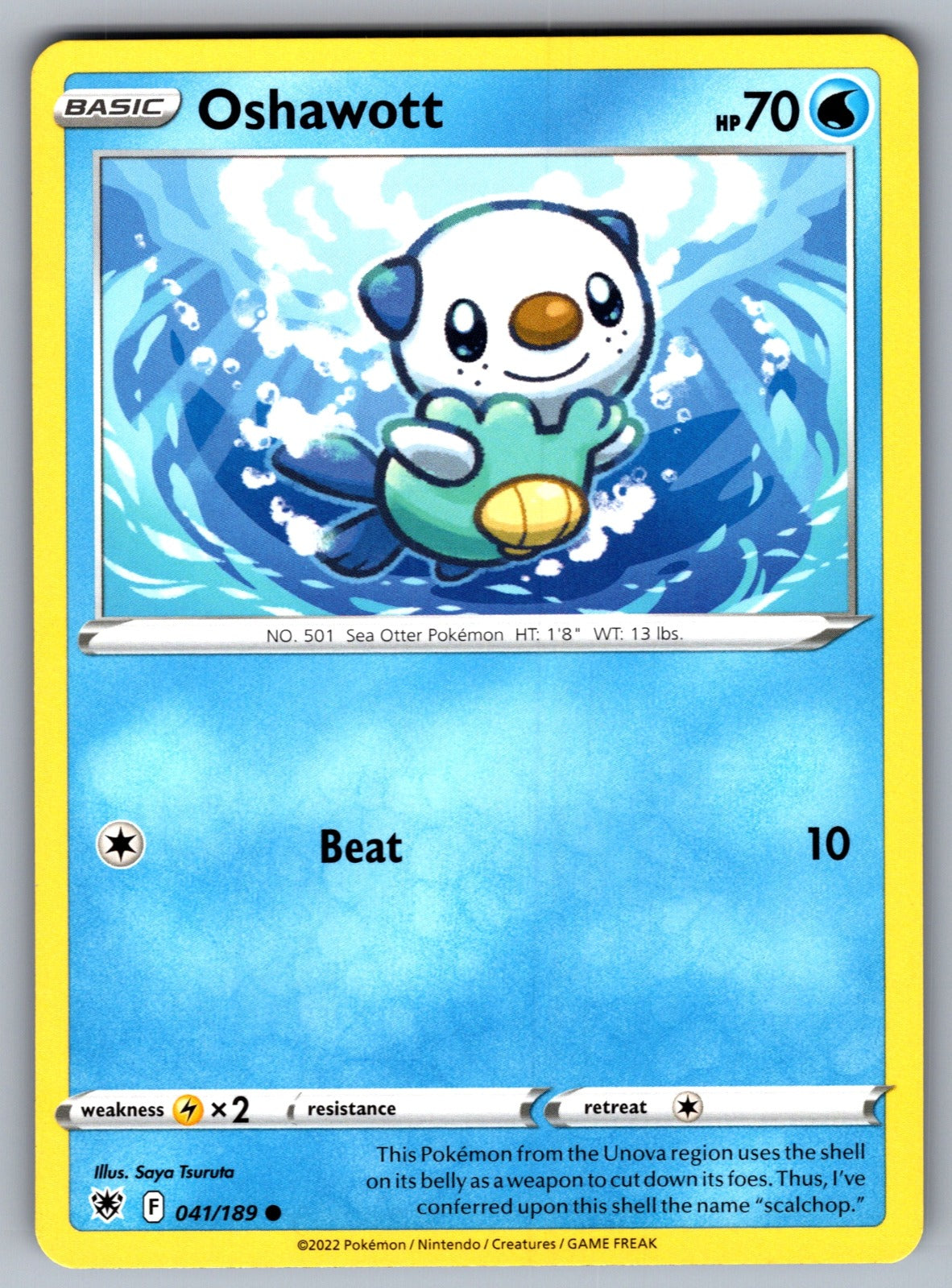 Oshawott Common SWSH10: Astral Radiance 041/189 NM 2022