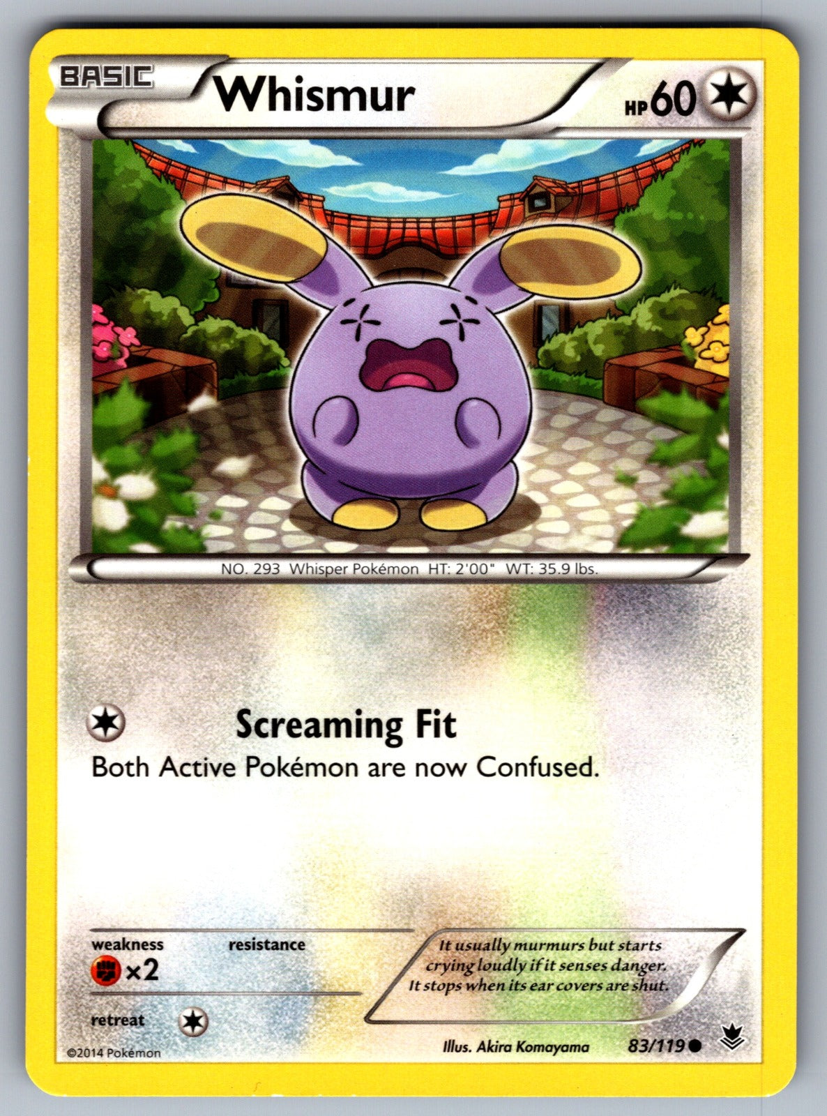 Whismur Common XY - Phantom Forces 83/119 LP 2014