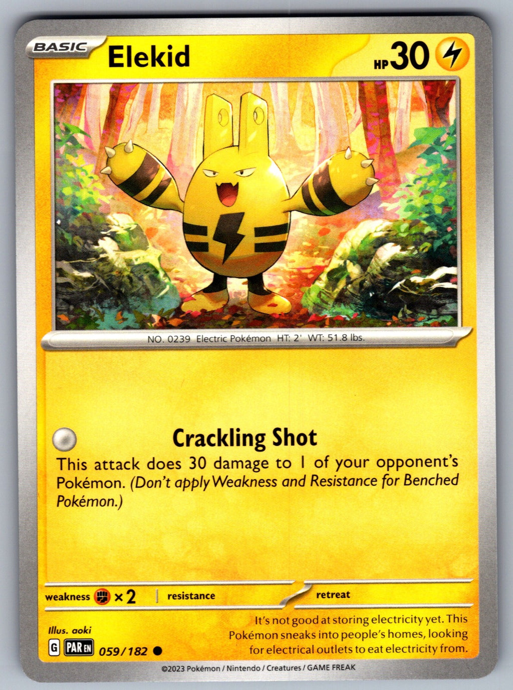 Elekid Common SV04: Paradox Rift 059/182 NM 2023