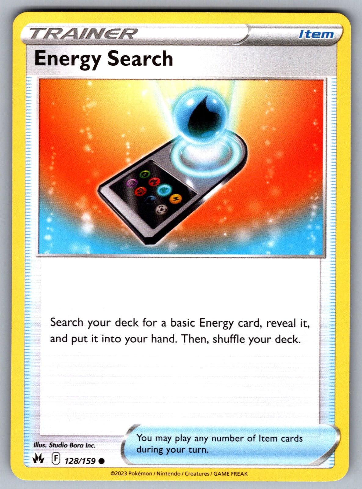 Energy Search Common SWSH: Crown Zenith 128/159 NM 2023