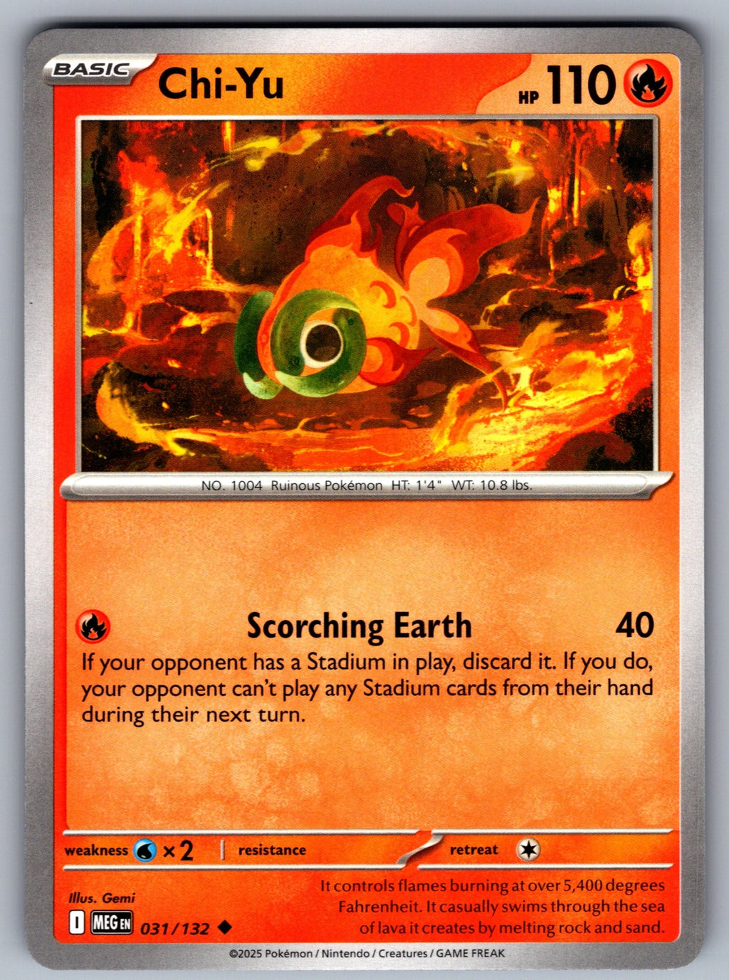 Chi-Yu Uncommon ME01: Mega Evolution 031/132 NM 2025