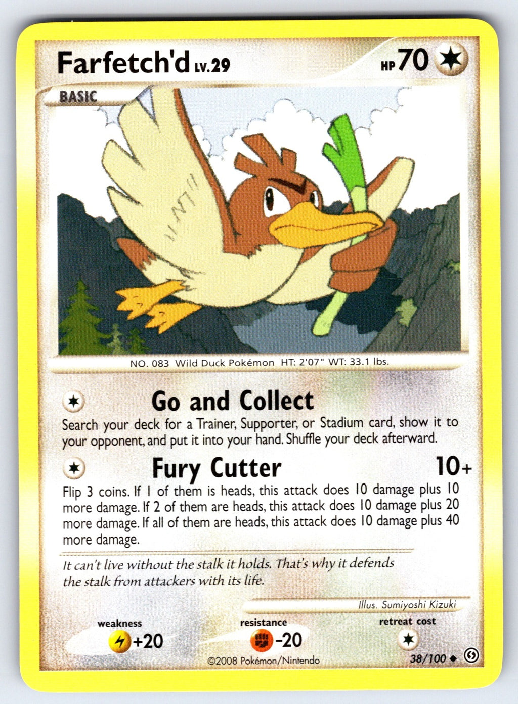 Farfetch'd Uncommon Stormfront 38/100 LP 2008