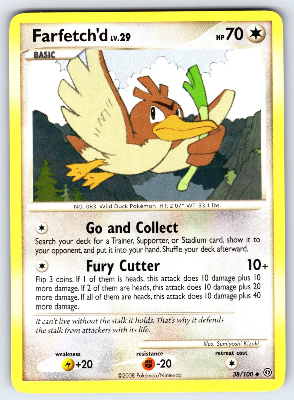 Farfetch'd Uncommon Stormfront 38/100 LP 2008