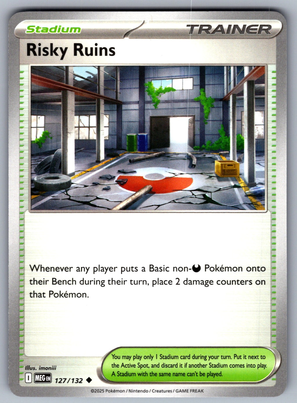 Risky Ruins Uncommon ME01: Mega Evolution 127/132 NM 2025